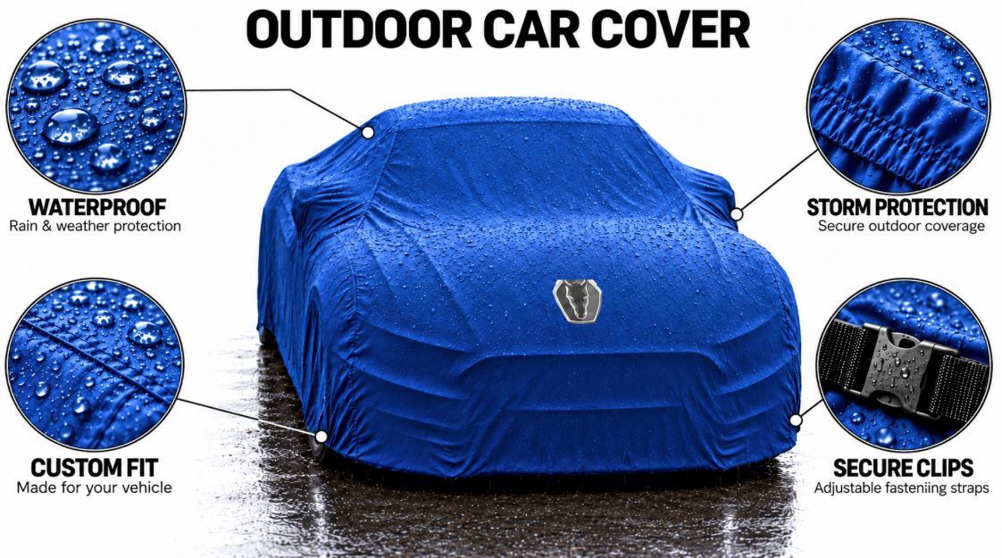 MUSTANG DARK HORSE Car Cover, MUSTANG DARK HORSE custom-made Outdoor car cover