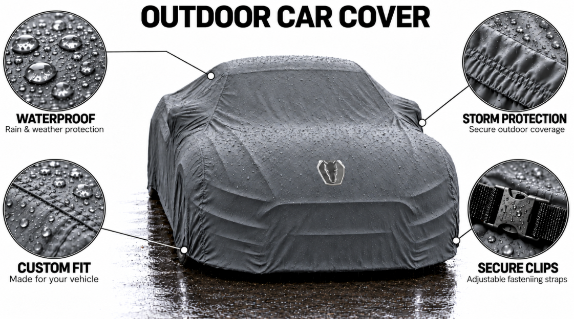 MUSTANG DARK HORSE Car Cover, MUSTANG DARK HORSE custom-made Outdoor car cover