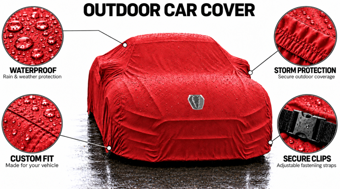 MUSTANG DARK HORSE Car Cover, MUSTANG DARK HORSE custom-made Outdoor car cover