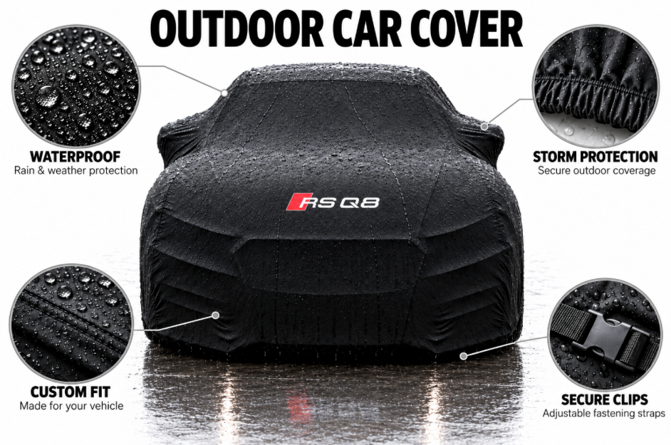 Audi car cover, Audi custom-made Outdoor cover ( RS e-tron gt - RS TT - RS Q8 - RS Q5 )