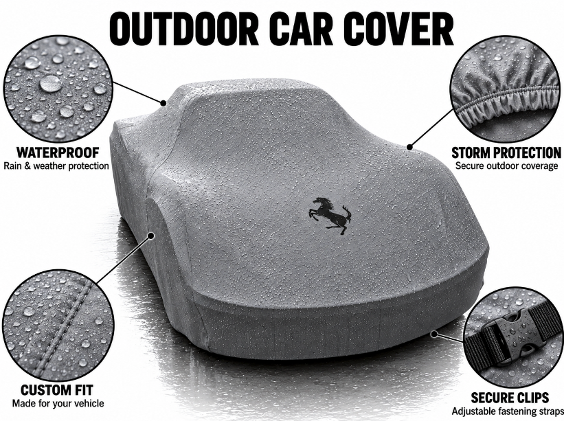 Ferrari car cover, Ferrari custom-made Outdoor car cover