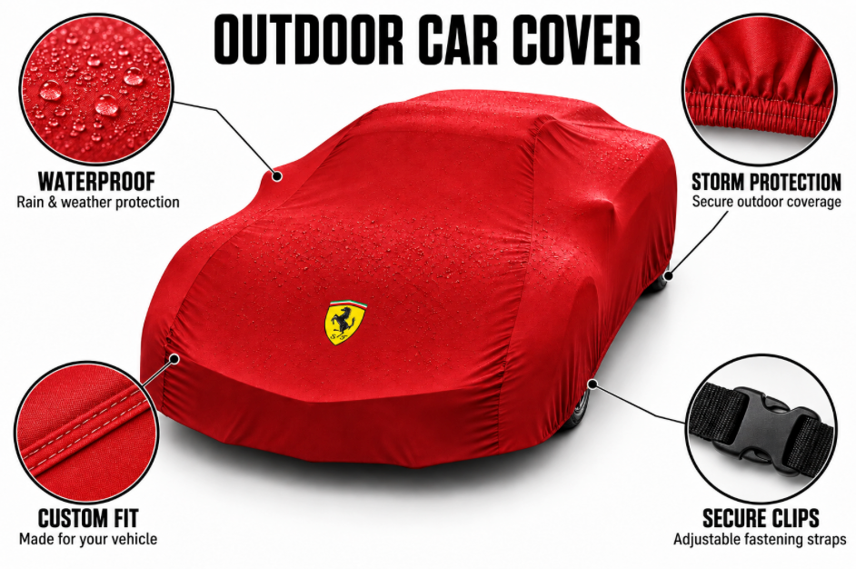 Ferrari car cover, Ferrari custom-made Outdoor car cover