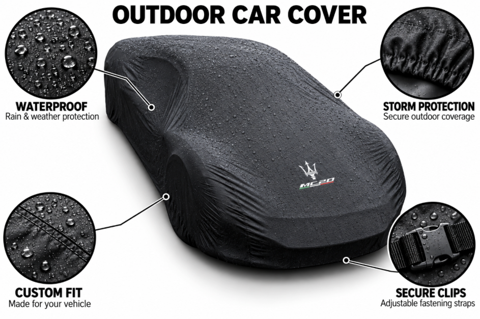 Maserati MC20 Car Cover, Maserati MC20 custom-made Outdoor car cover