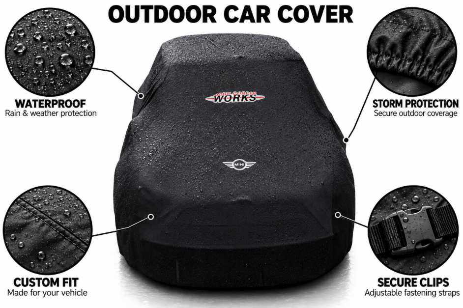 Mini Cooper Car Cover, Mini John Cooper custom-made Outdoor car cover
