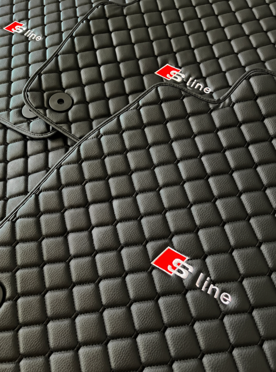 Audi S Line Leather Car Floor Mat, Audi S Line Waterproof Custom Car Mat