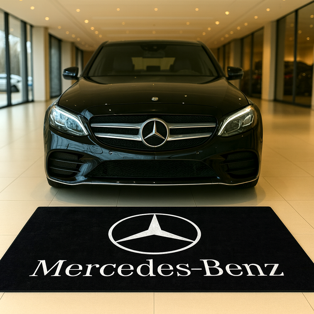 Mercedes Benz Garage Floor Mat 5x7 FT (60x87 Inches)