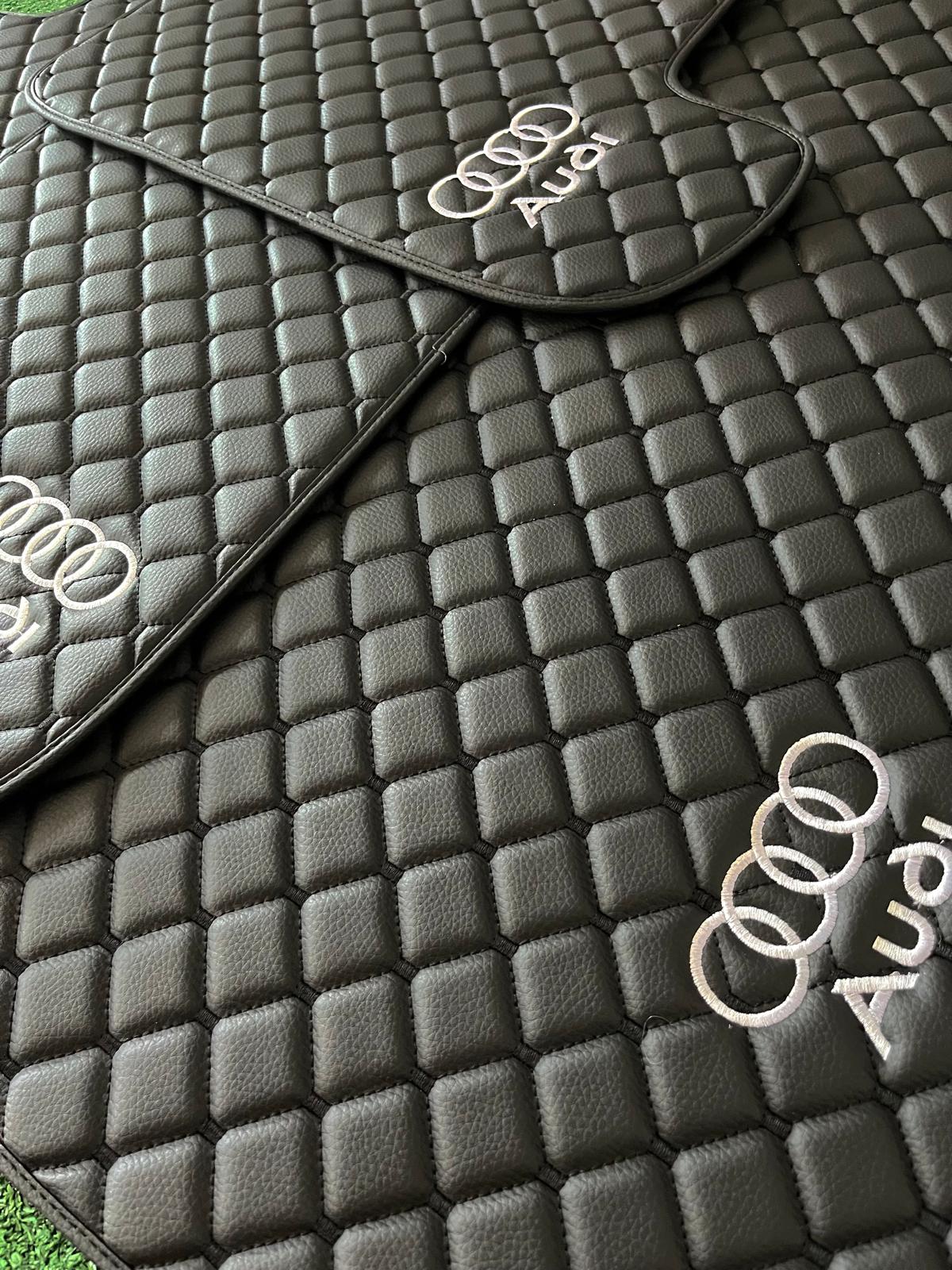 Audi Leather Car Floor Mat, Audi Waterproof Custom Car Mat
