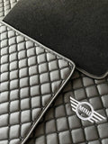Mini Cooper Leather Car Floor Mat, Mini Cooper Waterproof Custom Car Mat