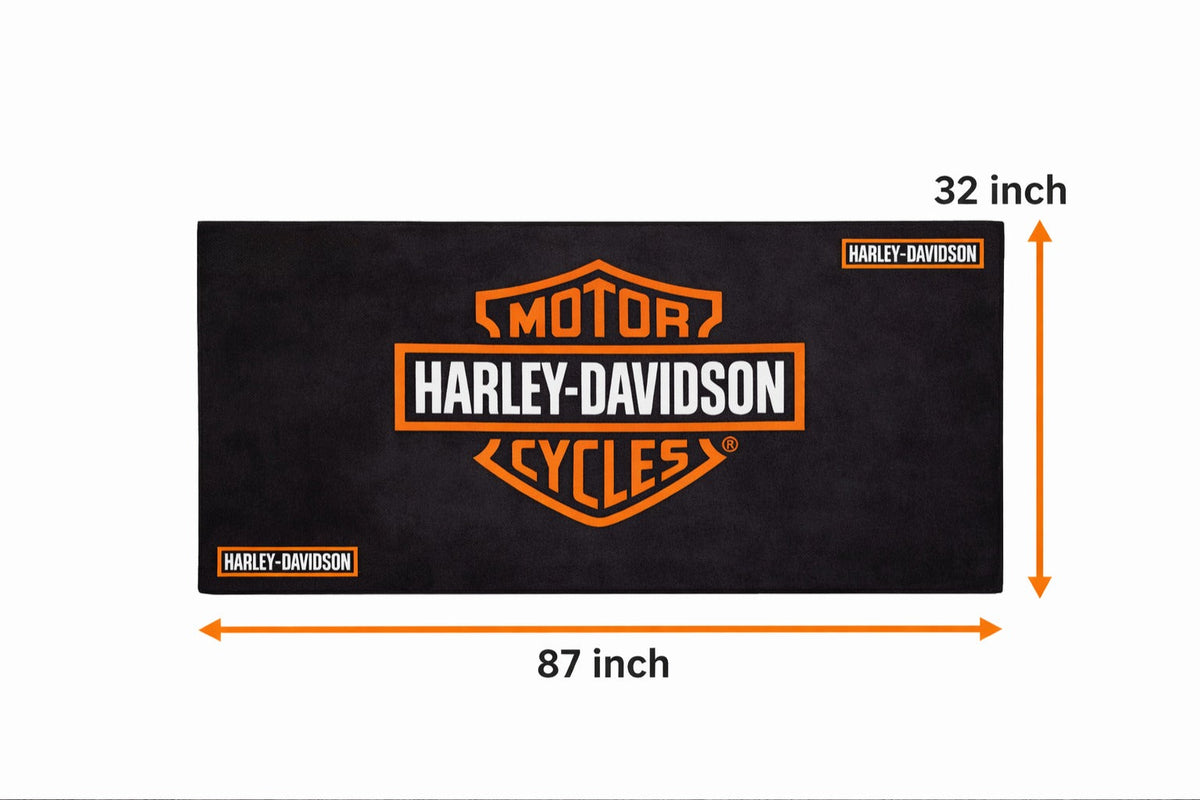Harley Davidson Luxury Rug 32×87 INCH Home, Garage & Display Carpet