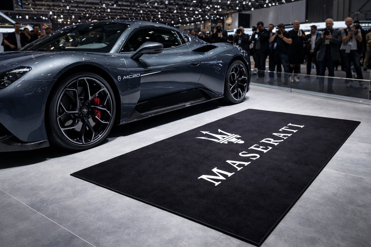 Maserati Garage Floor Mat 5x7 FT (60x87 Inches)