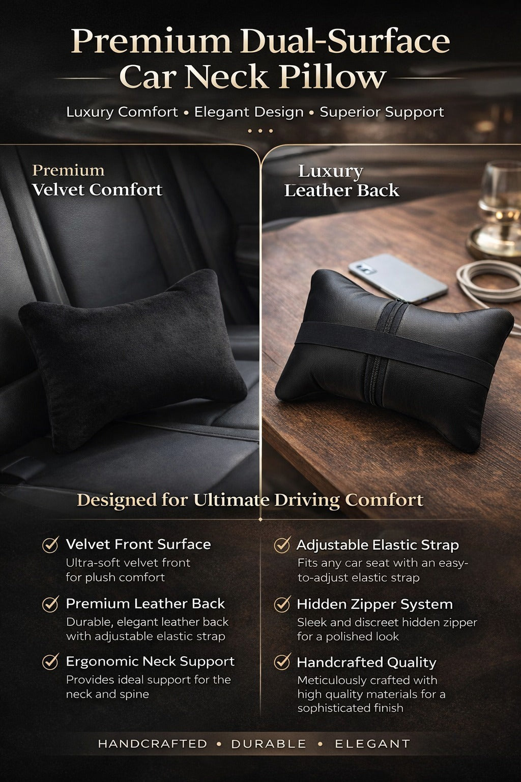 GR86 Velvet Neck Pillow, 2pcs